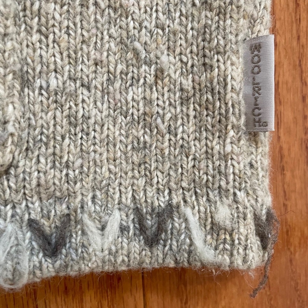 Vintage Woolrich Cardigan Sweater Button Front Tan Marled Knit Outerwear Women M - Picture 9 of 11